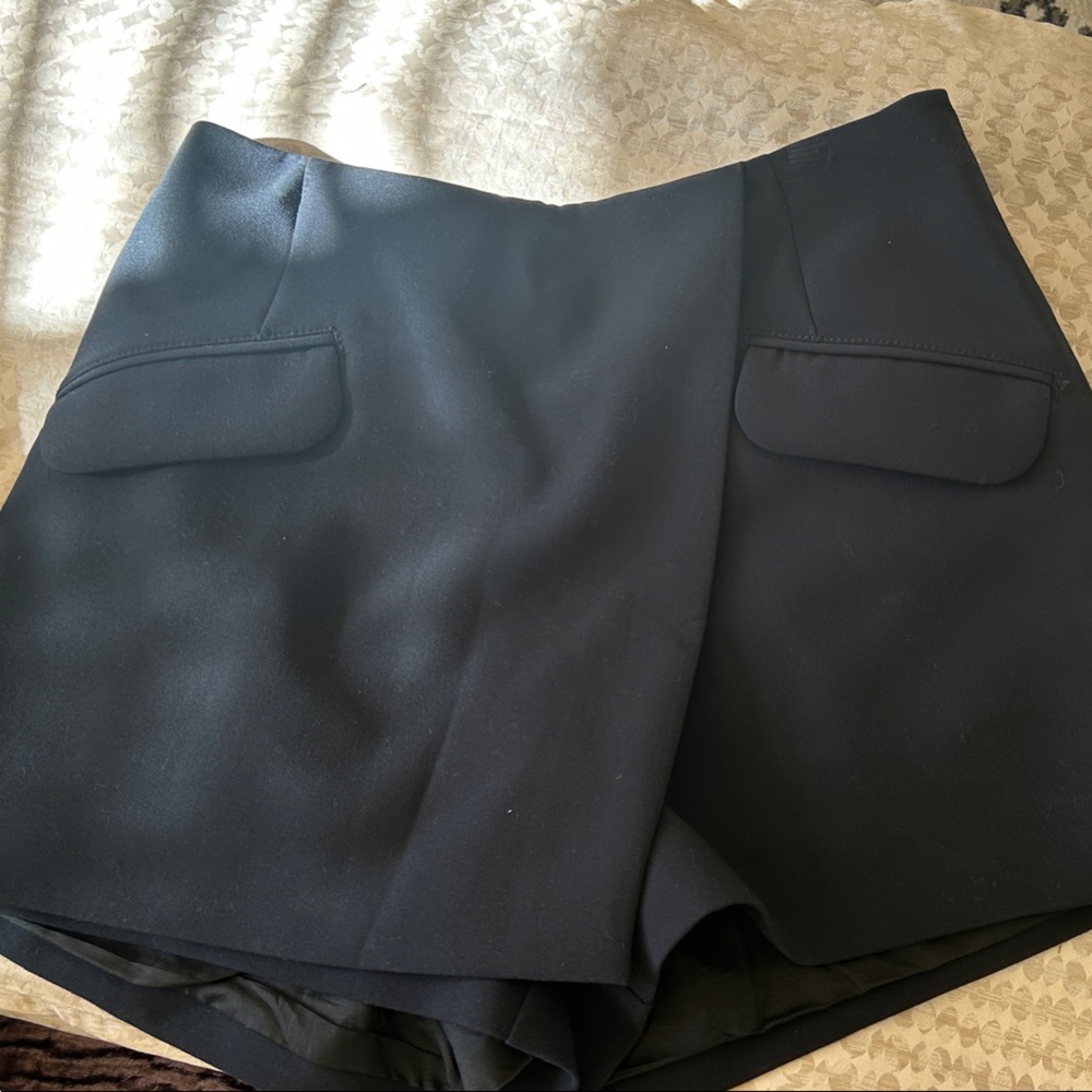 Anthropologie Midnight Black Skorts